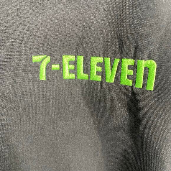 7-Eleven Employee Jacket Men 3X Black Softshell Fleece Lined Full Zip Uniform - Picture 2 of 9